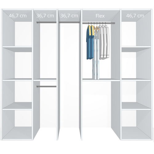 Inventar fra bredde 220 cm til 240 cm - Kitchn - Model B